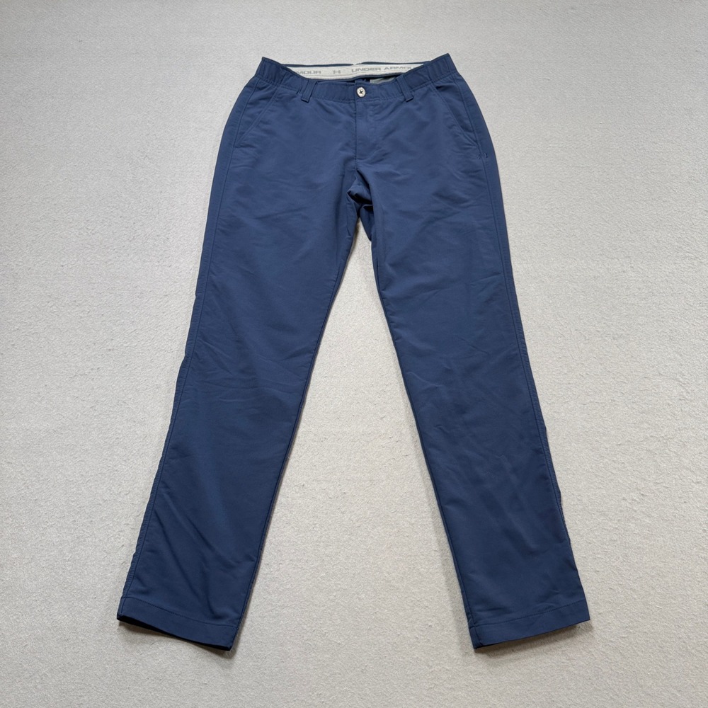 Under Armour Showdown Pants Men's 32x32 Navy Blue Stretch Athletic Golf Trousers